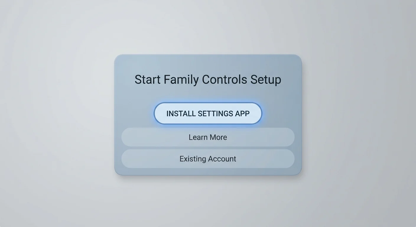 Google Family Link app setup on a parent phone